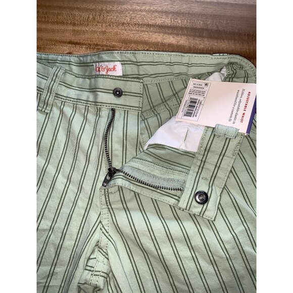 Cat & Jack Boys Green Striped Shorts With Pockets Size 8 - Picture 3 of 12